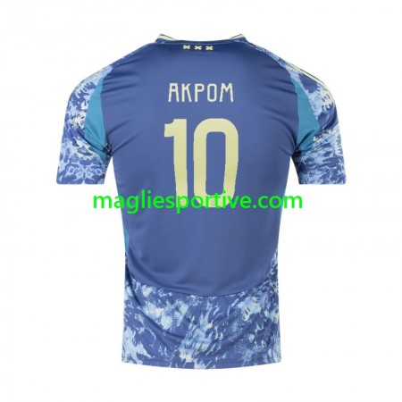 Completo Calcio AFC Ajax Chuba Akpom 10 Divisa Trasferta 2024-2025